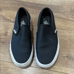Vans Perforated Black Slip-On Shoes